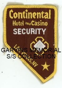 NEVADA,CONTINENTAL HOTEL AND CASINO SECURITY LAS VEGAS 1